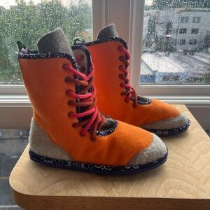 BABA Mongolian Felt Boots 1 of 1 (rubber soles for outdoor wear)
